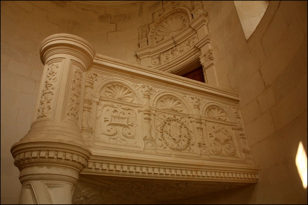 Escalier à vis du château des Granges Cathus àTalmont Saint Hilaire en Vendée