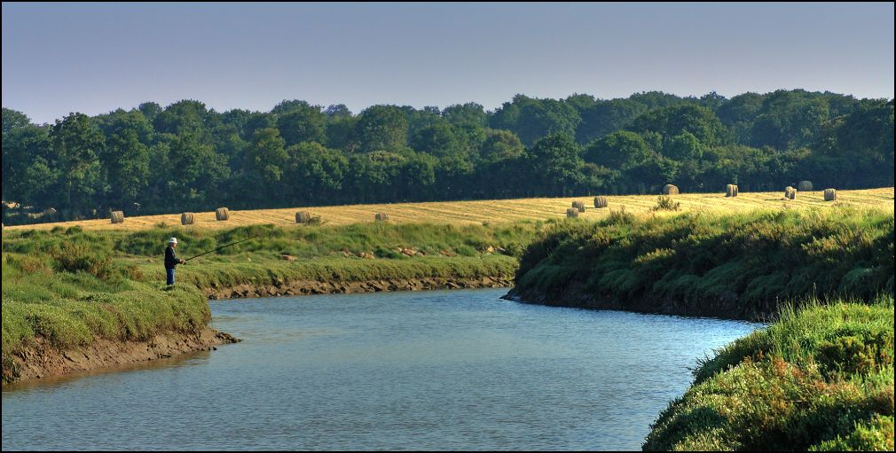 Le Payré dans les marais à Talmont Saint Hilaire en Vendée