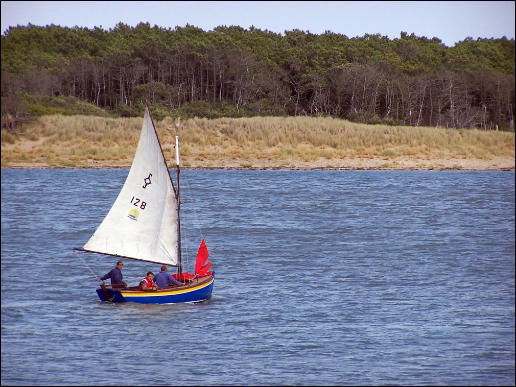 Cabotage sur l'estuaire du Payré à Talmont Saint Hilaire en Vendée