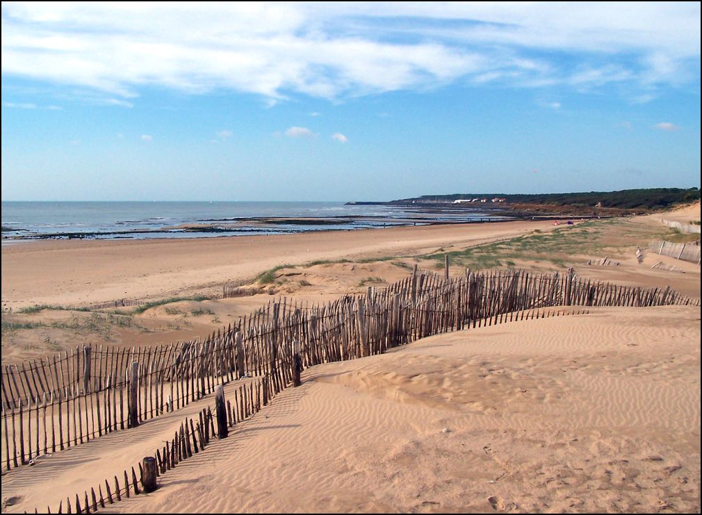 Plage du Veillon à Talmont Saint Hilaire en Vendée