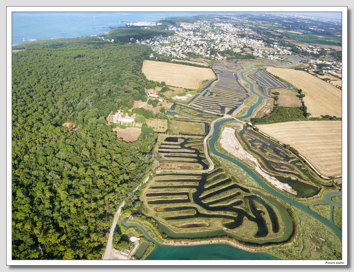 Les marais à Talmont Saint Hilaire (Vendée)