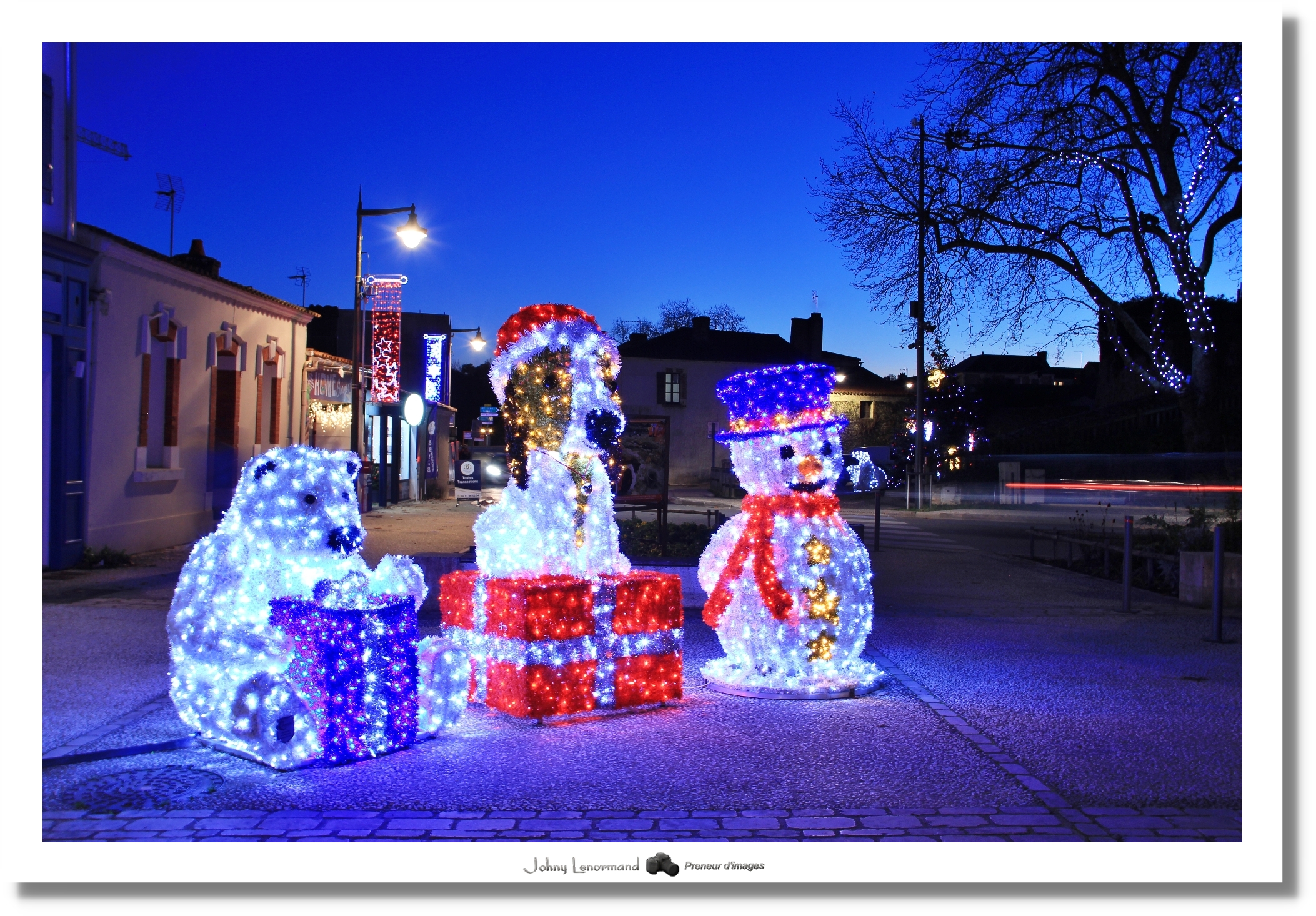 Illuminations et marché de Noël à Talmont-Saint-Hilaire (Vendée)