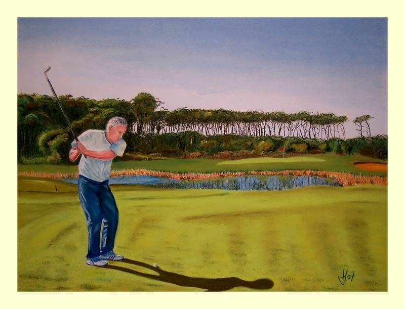 Golf, pastel de Johny Lenormand