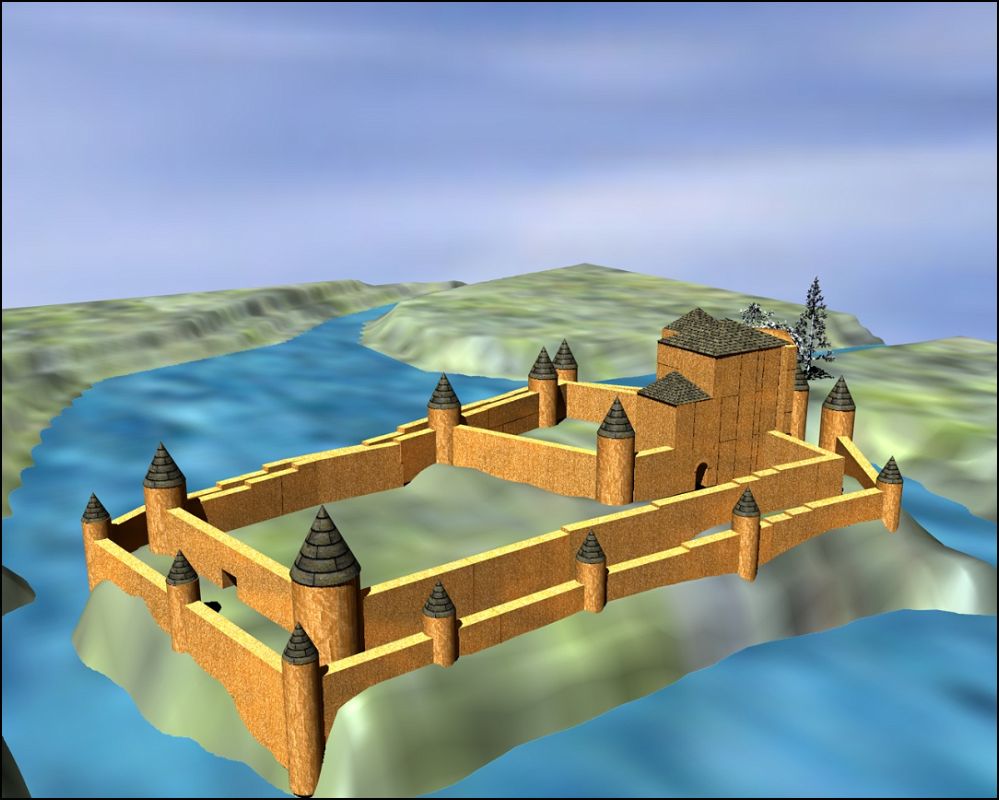 Image 3D du chateau de Talmont Saint Hilaire en Vendée