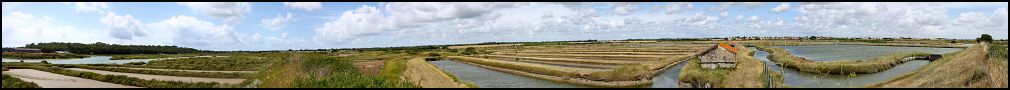 panorama du grand marais à Talmont Saint Hilaire en Vendée